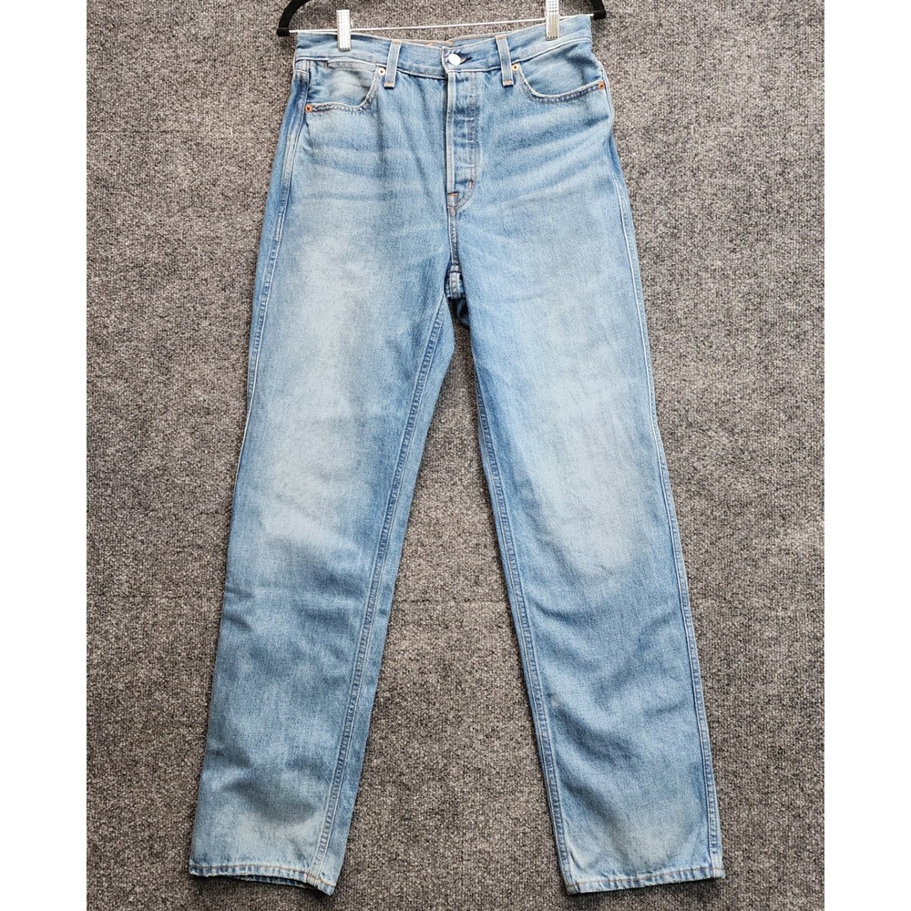 NWT Alex Mill‎ Carla High Rise Straight Jeans Vintage Light Wash Button Fly 27